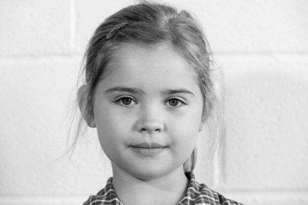 Portrait of nursery school student Emily